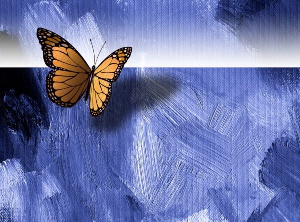 butterfly blue, Order of Bards, Ovates & Druids.