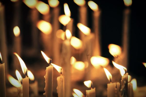 candle flames, Order of Bards, Ovates & Druids.
