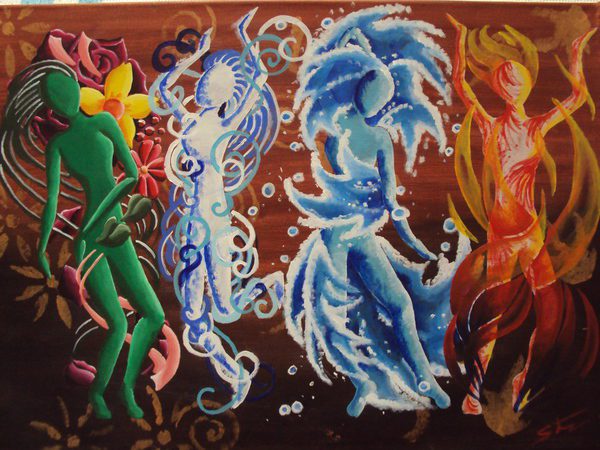 dancing elements, Order of Bards, Ovates & Druids.