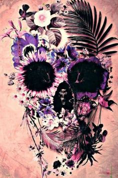 flower skull, Order of Bards, Ovates & Druids.