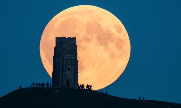 glasto moon, Order of Bards, Ovates & Druids.