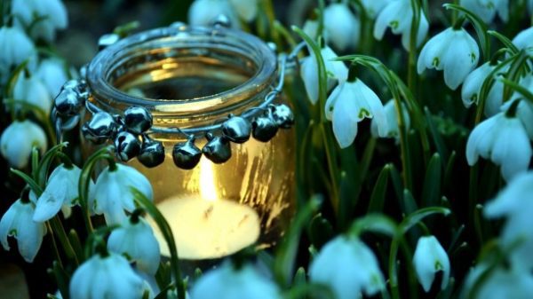 imbolc candle, Order of Bards, Ovates & Druids.