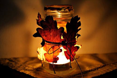 oakleaves candle, Order of Bards, Ovates & Druids.