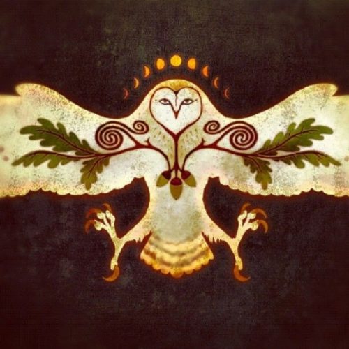 owl oak, Order of Bards, Ovates & Druids.