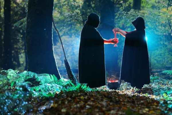 ritual in woods, Order of Bards, Ovates & Druids.