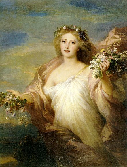 The Spring by Franz Xaver Winterhalter, Order of Bards, Ovates & Druids.