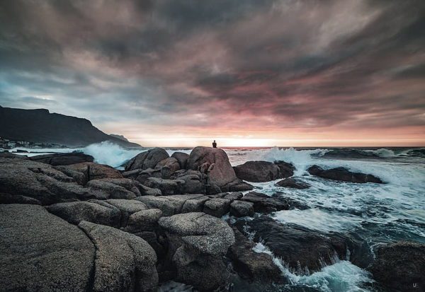 wild sea peaceful figure, Order of Bards, Ovates & Druids.