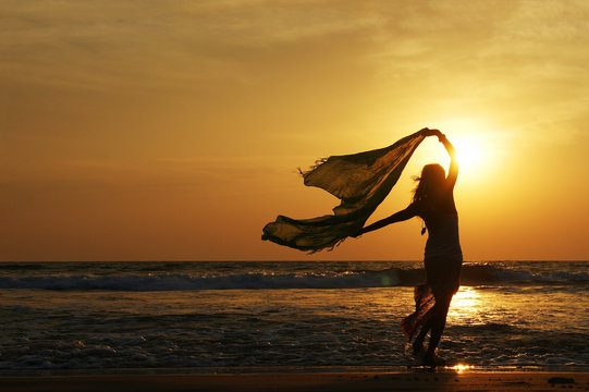 woman sun ocean, Order of Bards, Ovates & Druids.