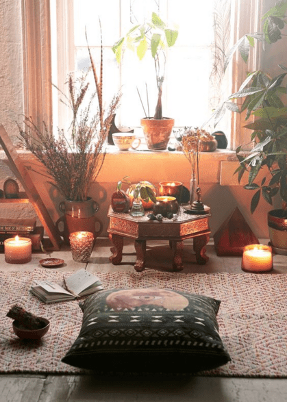 living room altar, Order of Bards, Ovates & Druids.