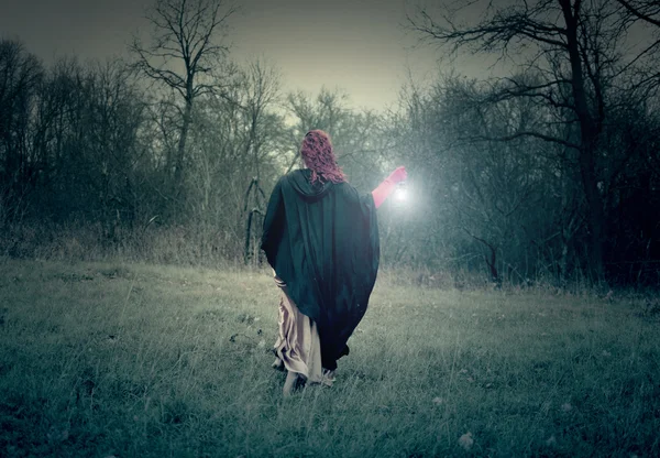 woman with lantern, Order of Bards, Ovates & Druids.